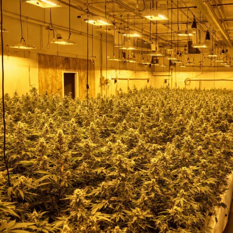 Recon 60% indica / 40% sativa flower with visible trichomes