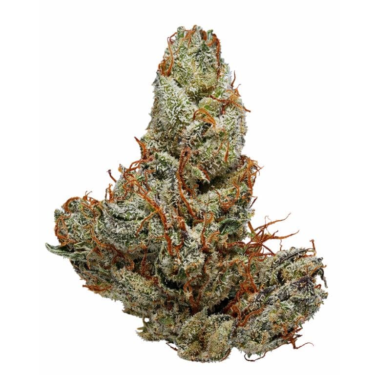 Recon 60% indica / 40% sativa flower with visible trichomes